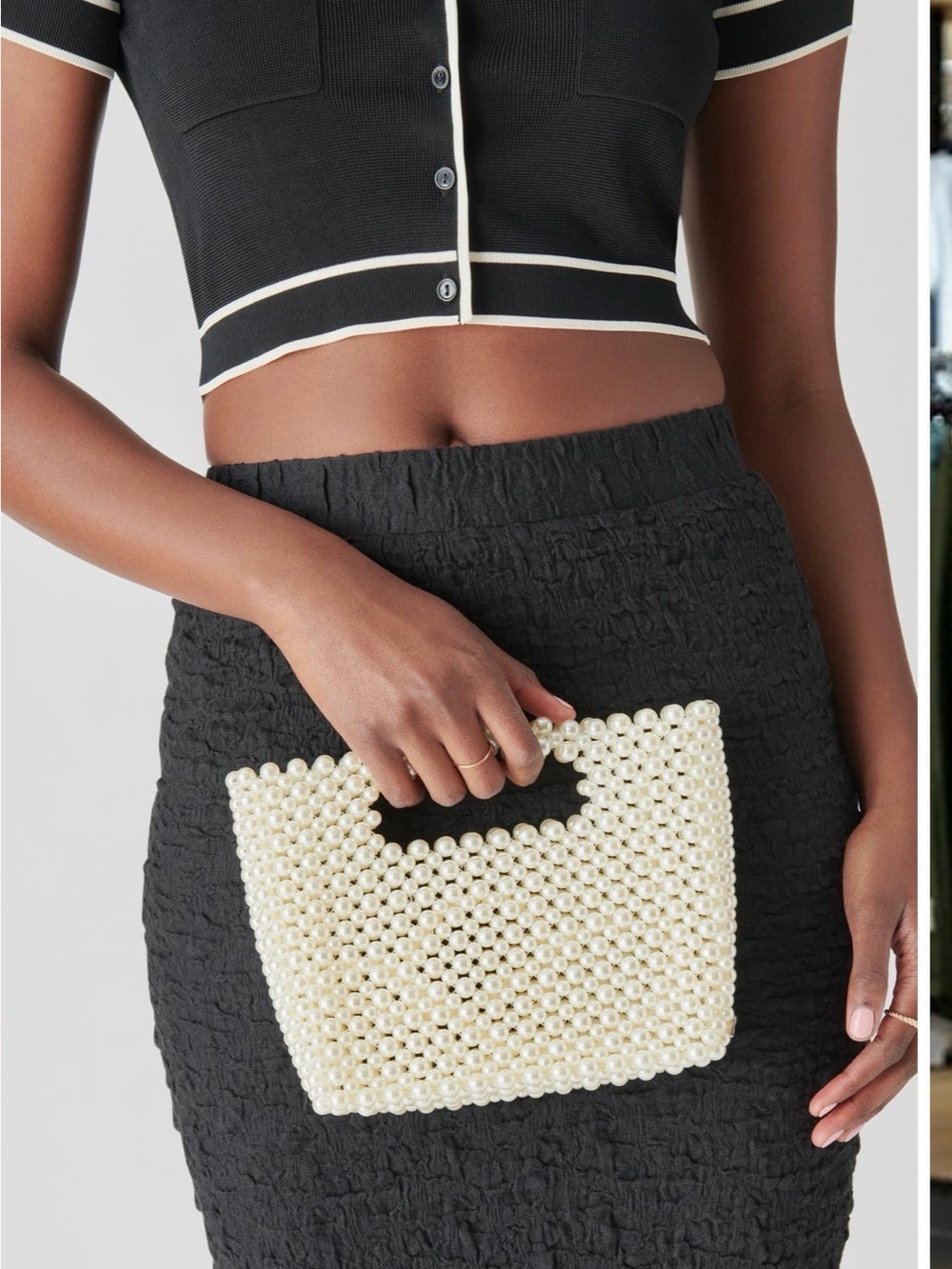 Dolce Vita Linzy Faux Pearl Convertible Crossbody - Picture 4 of 4
